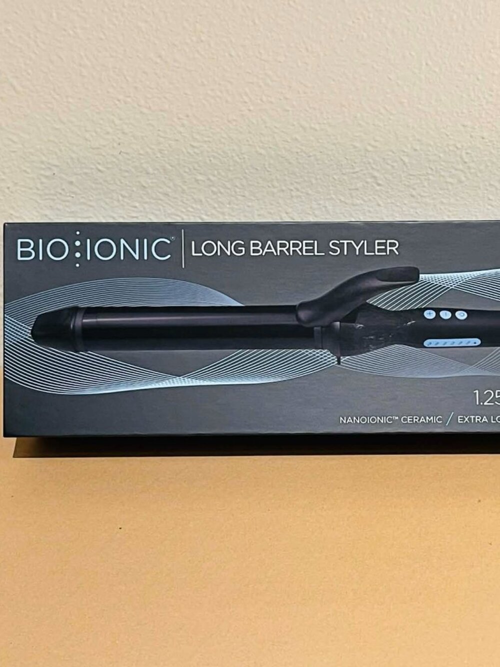Bio Ionic Long Barrel Curling Iron with Moisture Heat Technology - BNIB